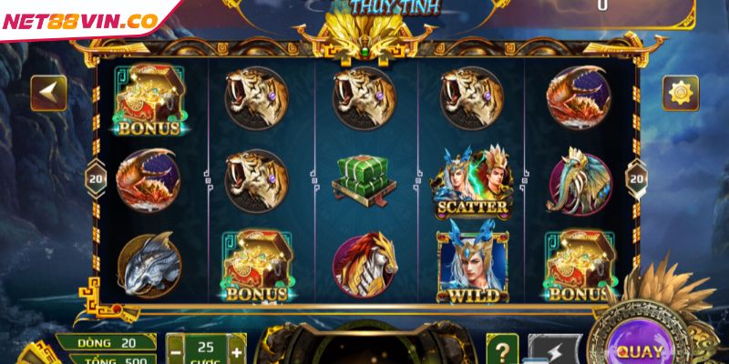 Sơn Tinh Thuỷ Tinh NET88 Trải Nghiệm Slots Thần Thoại Hấp Dẫn Tổng quan về game nổ hũ Sơn Tinh Thuỷ Tinh NET88